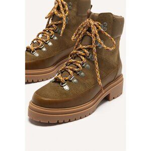 ba&sh Lace-Up Combat Boots Size 9